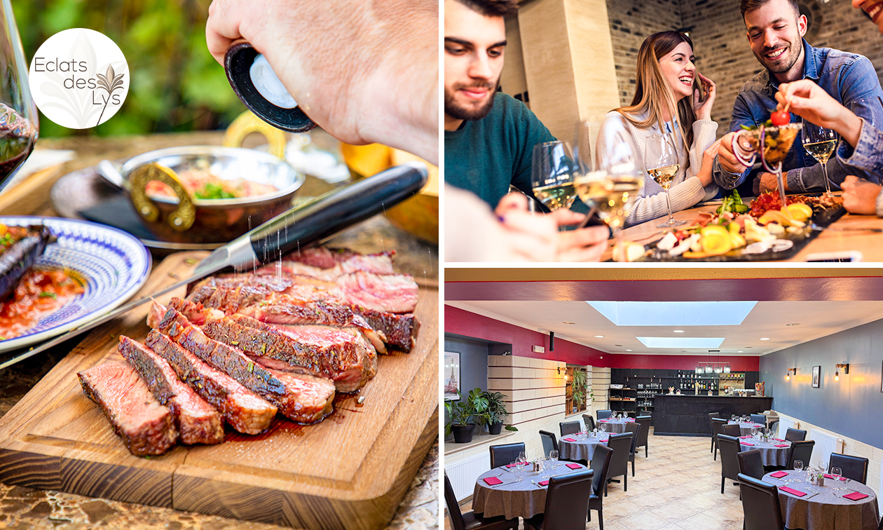 Menu en 2 ou 3 services à la carte au Éclats des Lys