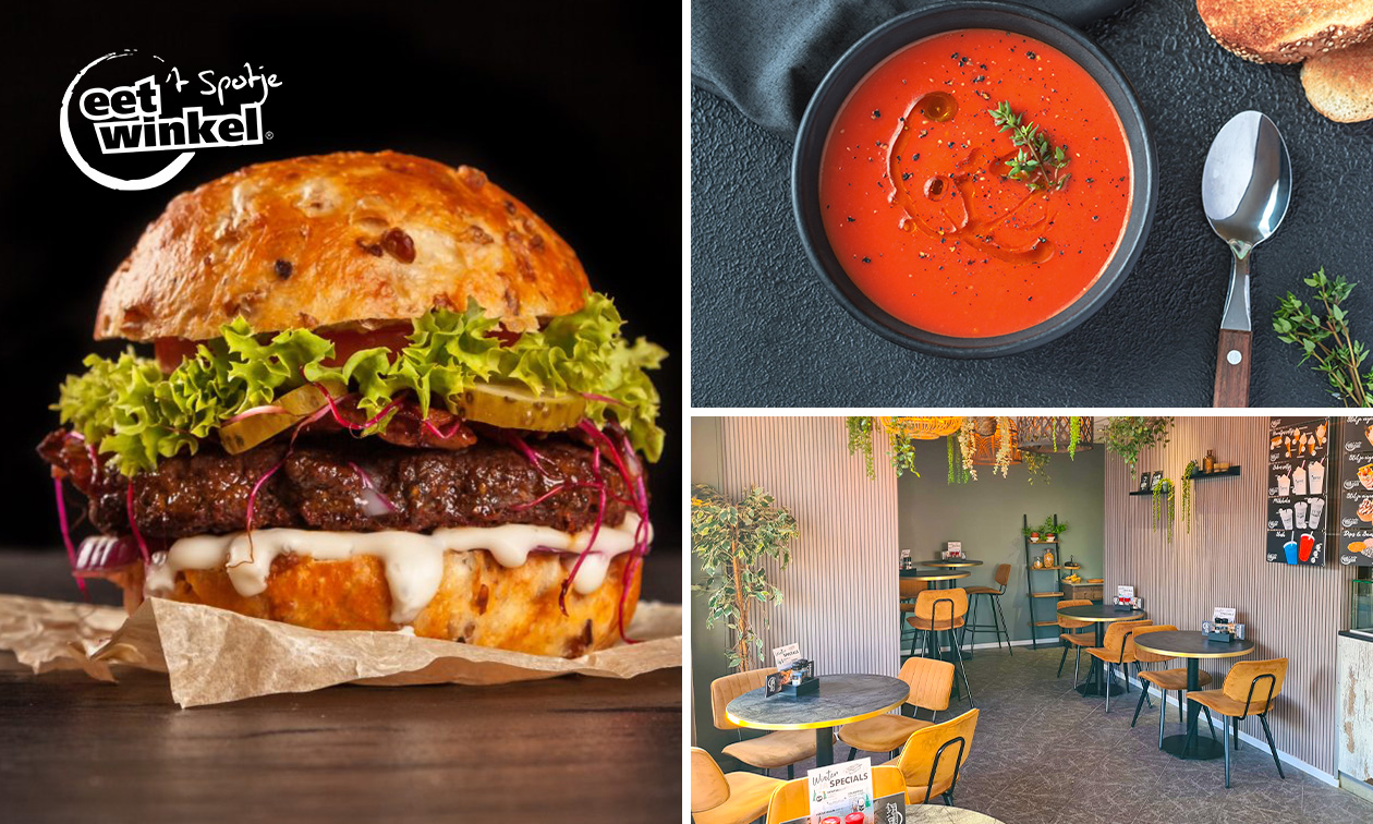 2-gangen keuzelunch bij Eetwinkel 't Spotje