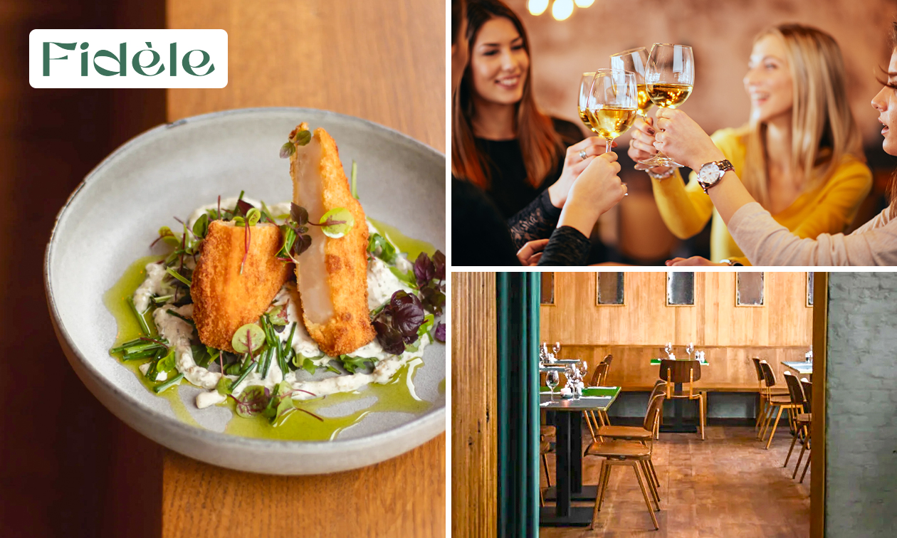 3-gangenlunch of -diner à la carte bij Fidèle
