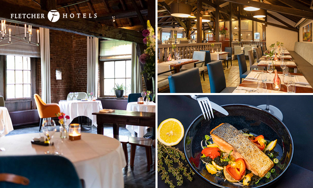 3-gangen Fletcher's Keuzemenu bij Fletcher Hotels