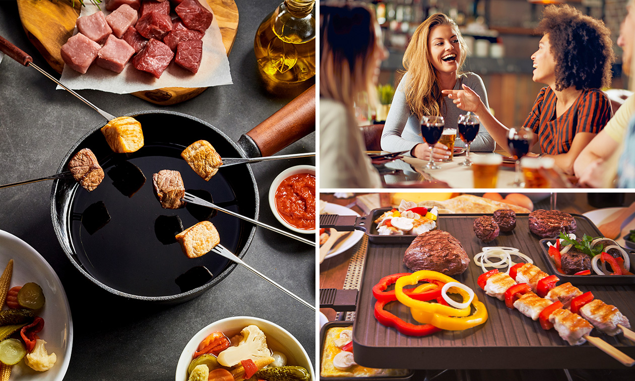 Fondue of gourmet à volonté + amuse bij Fonduehuis Lucifer