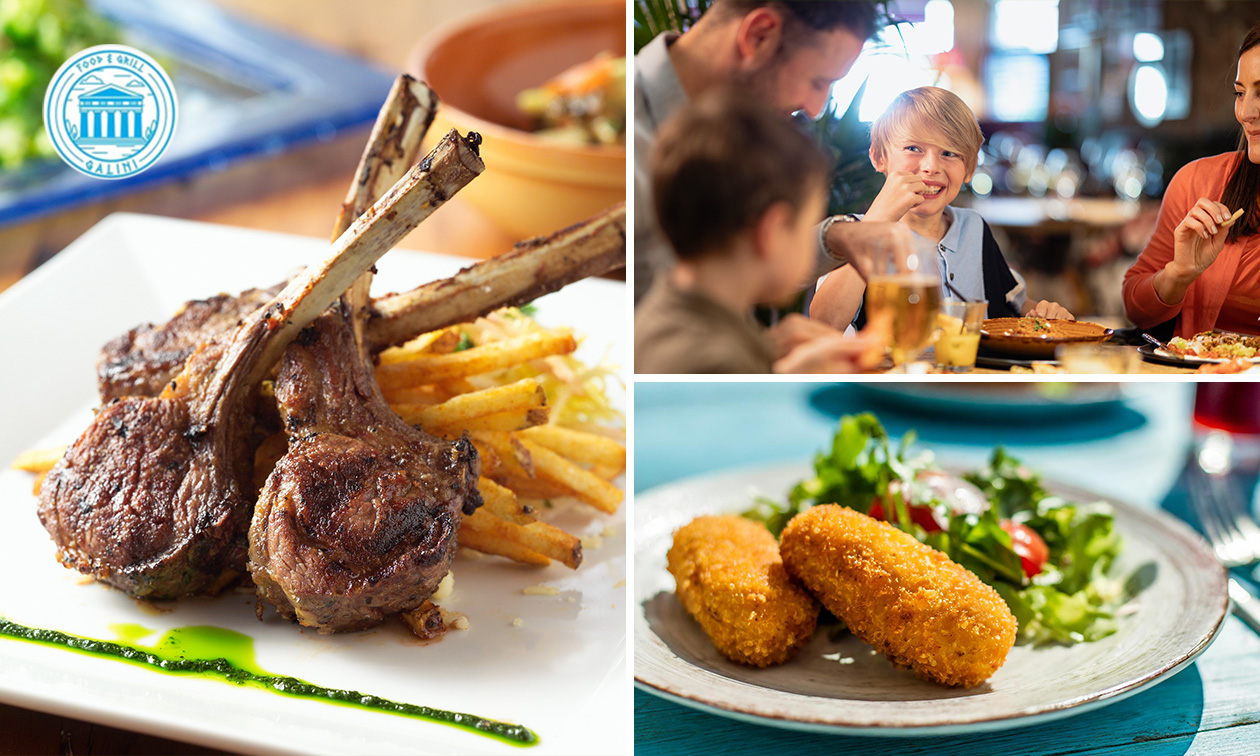 Grieks 3-gangenlunch of -diner à la carte