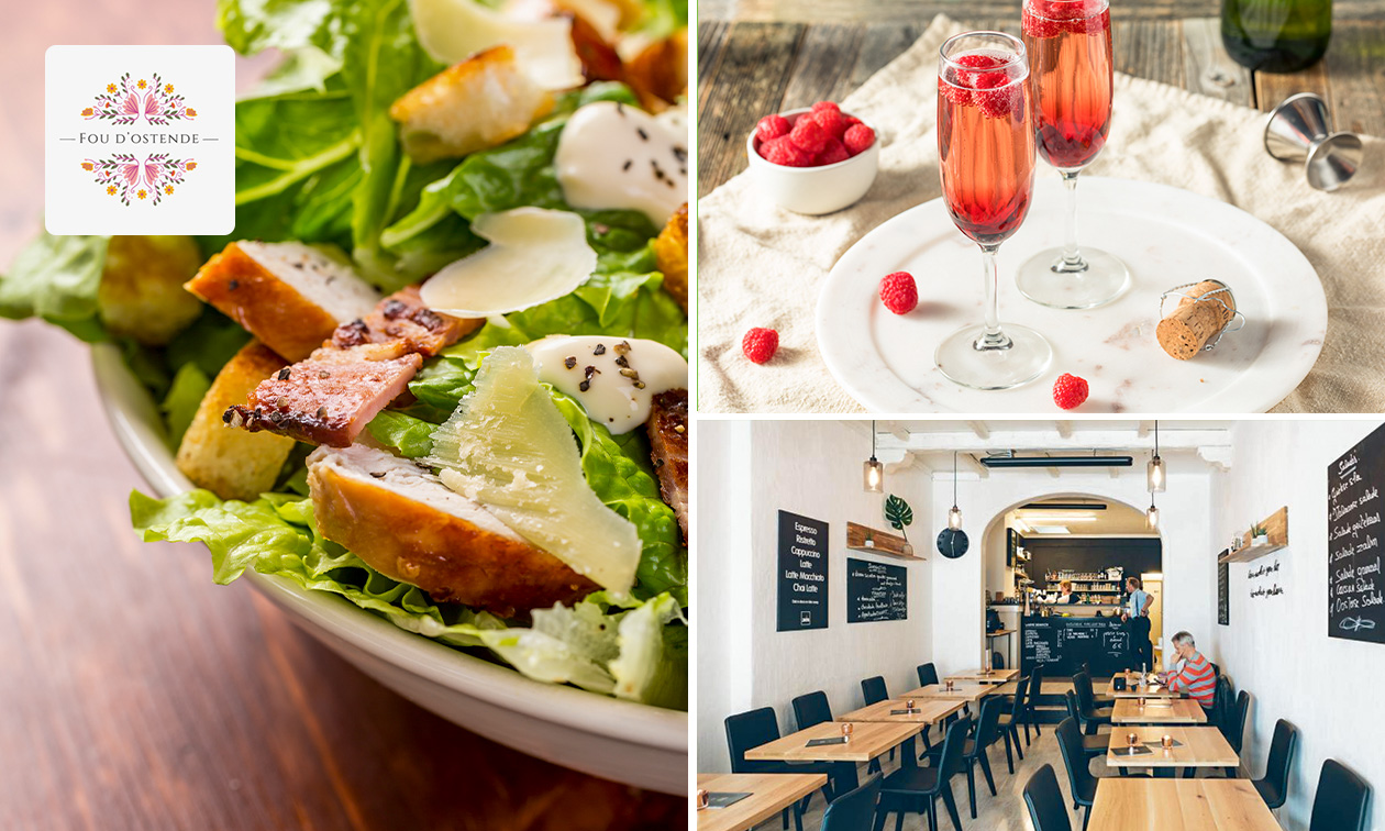 3-gangen keuzelunch bij FOU d'Ostende