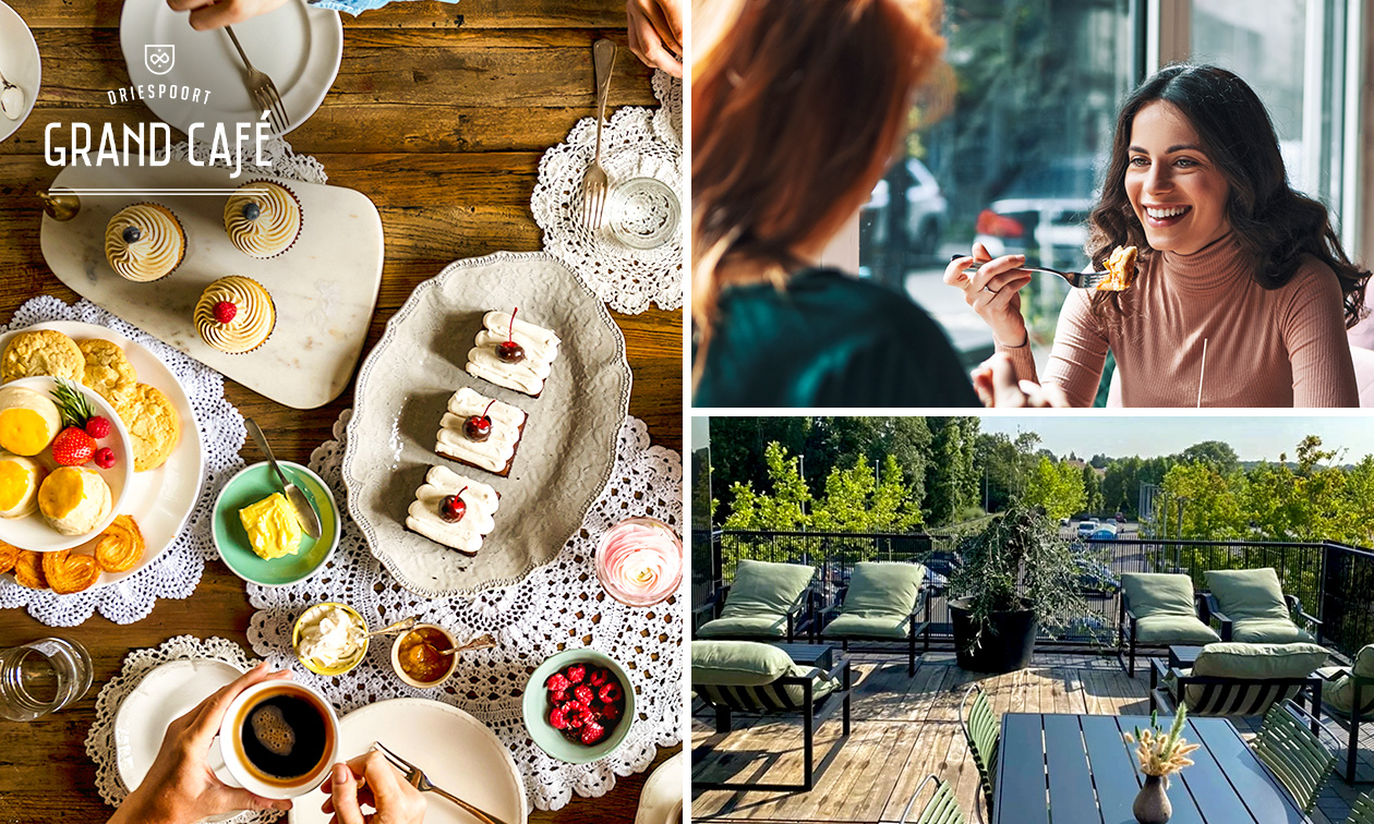 Dessertplank voor 2 personen + koffie of thee