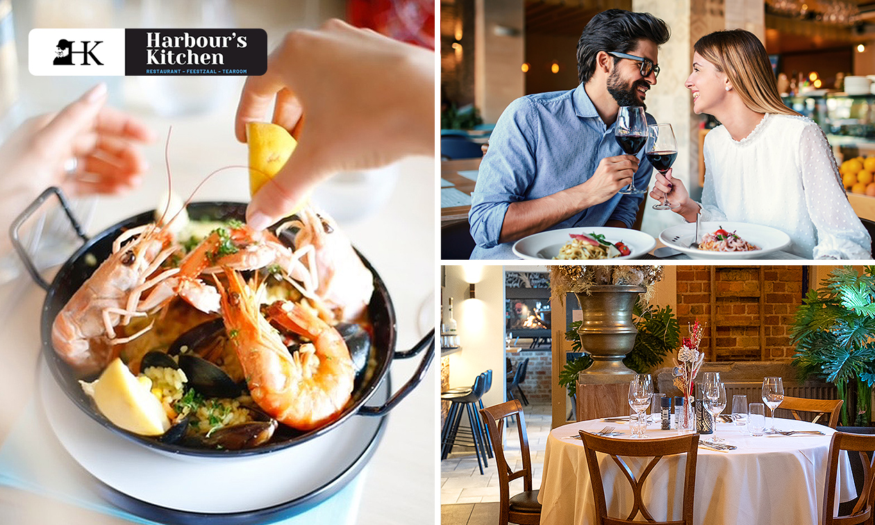 Harbour's Kitchen, 2 of 3gangen keuzediner of lunch bij Harbour's