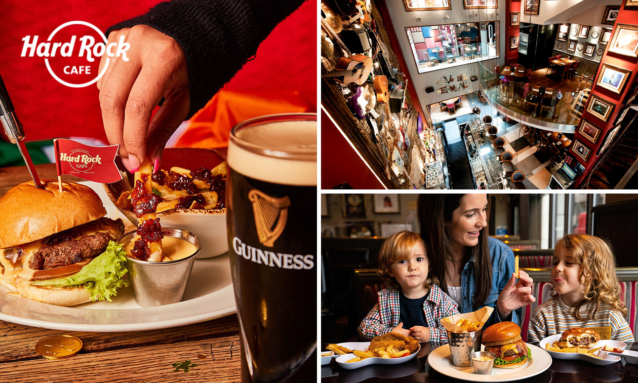 2-gangen keuzediner + drankje bij Hard Rock Cafe