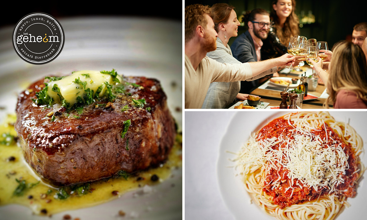 2-gangendiner à la carte bij Het Geheim