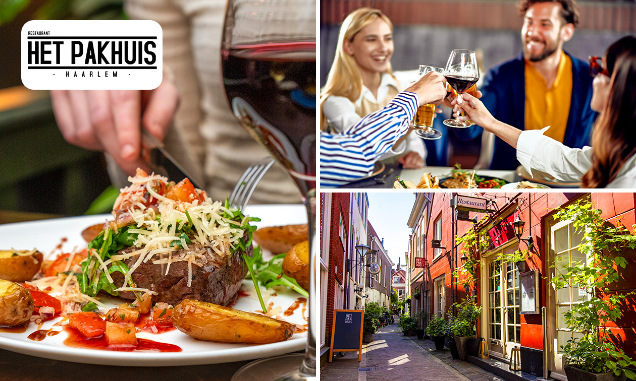 3-gangendiner à la carte bij Het Pakhuis