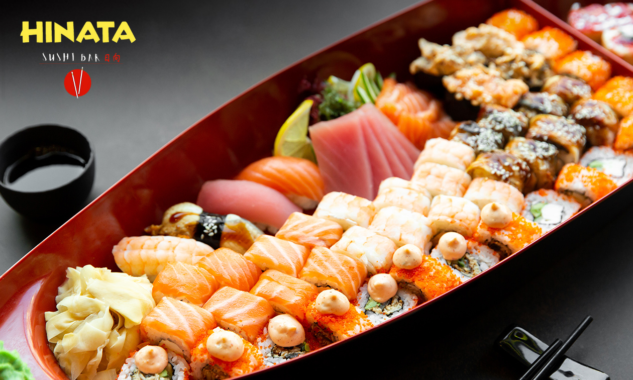 3-gangen sushidiner bij Hinata Sushi