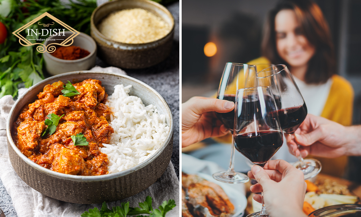 Indiaas 2-gangendiner of -lunch à la carte bij In-Dish