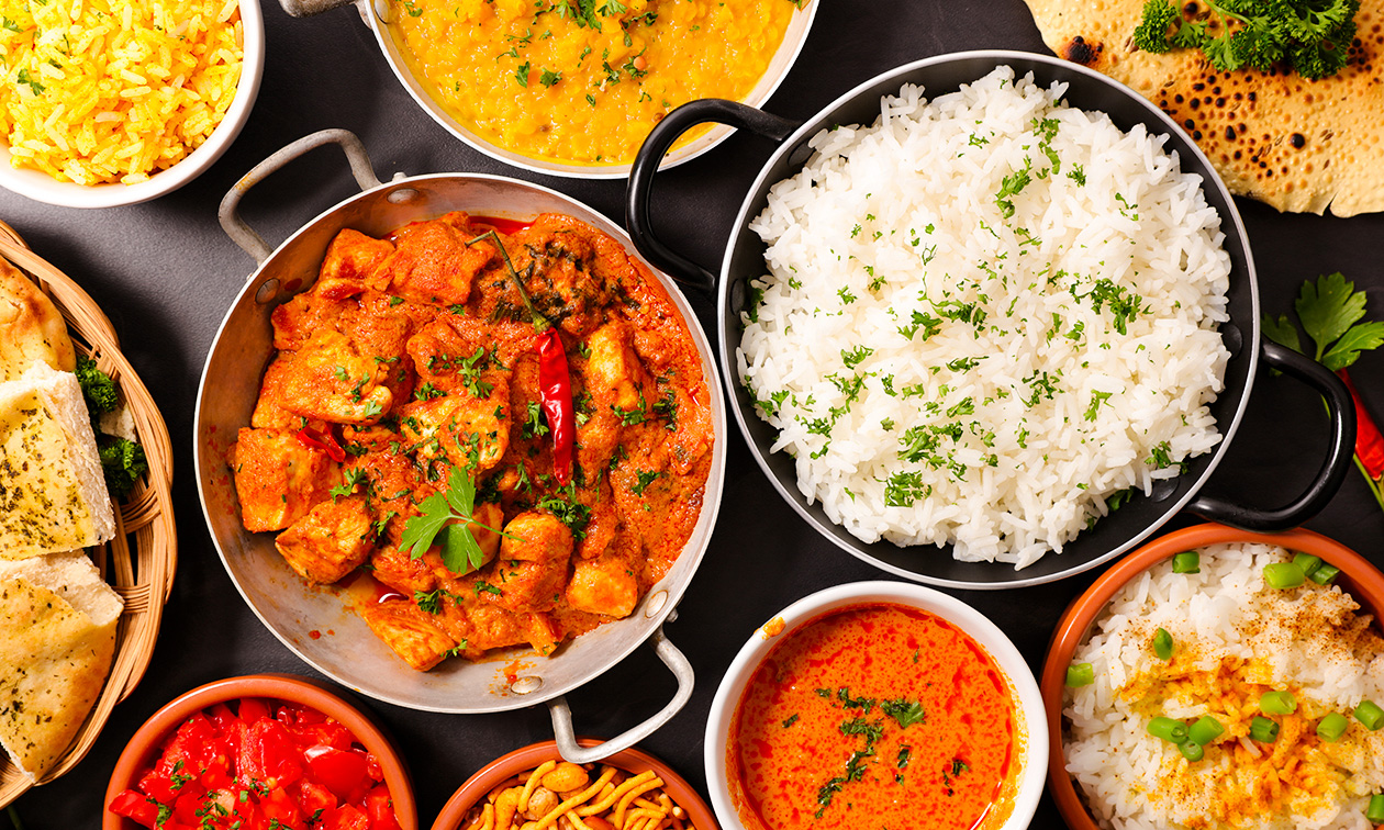 Indiaas 2- of 3 gangendiner à la carte