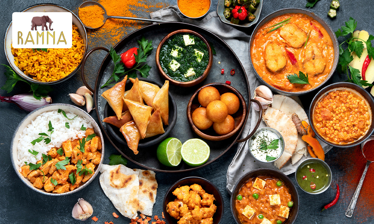 Indiase rijsttafel of 2-gangendiner à la carte voor afhaal