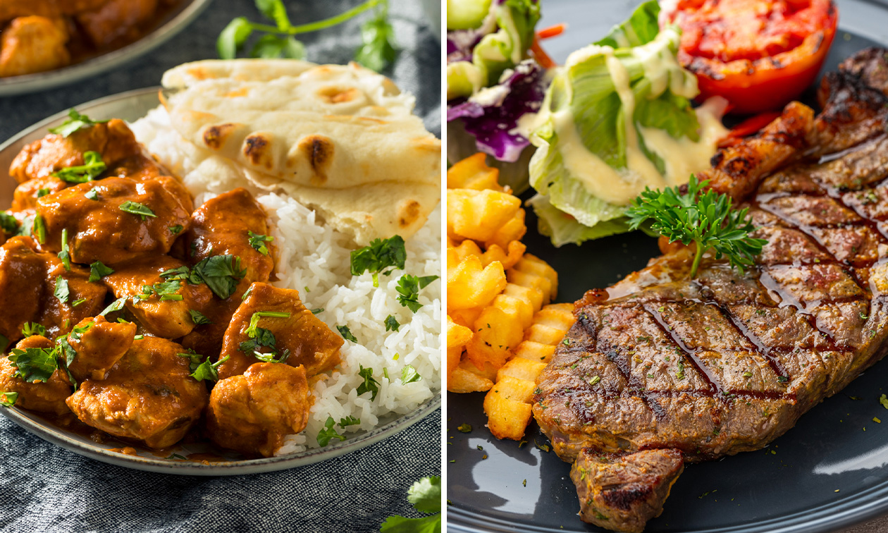 Indisches 3- oder 4-Gänge-Menü oder Steak-Menü im Kior Restaurant