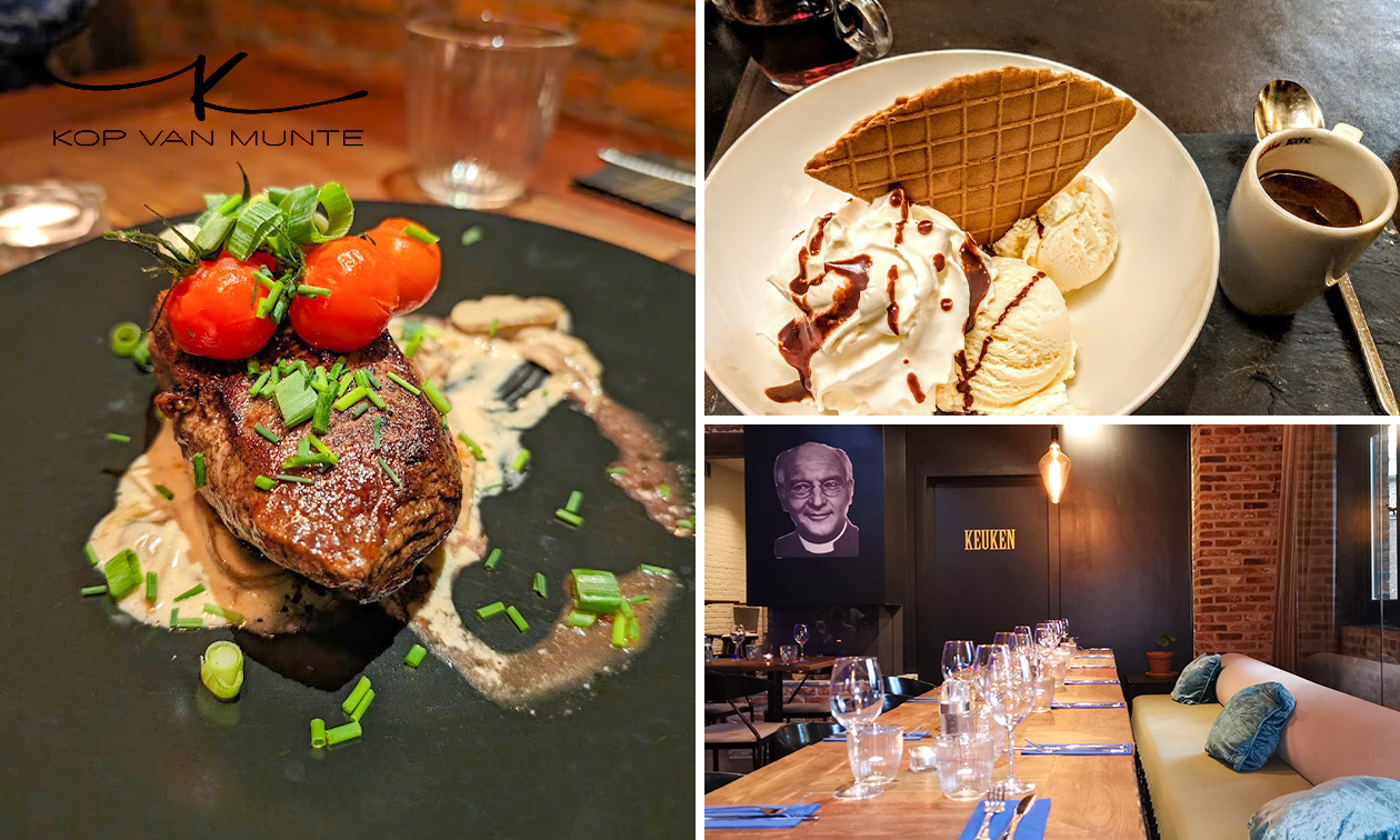 2-gangendiner à la carte bij Kop van Munte