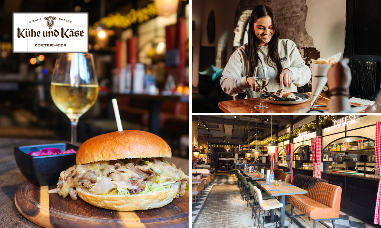 Warme drank + apfelstrudel, 2-gangen keuzelunch of hoofdgerecht + halve liter bier