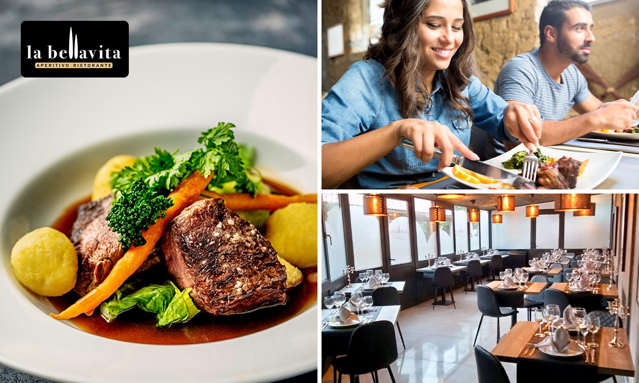 Menu en 2 ou 3 services à la carte chez La Bella Vita