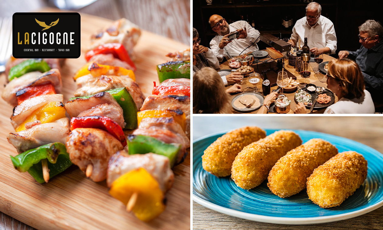 Menu en 3 services au choix près de Mons