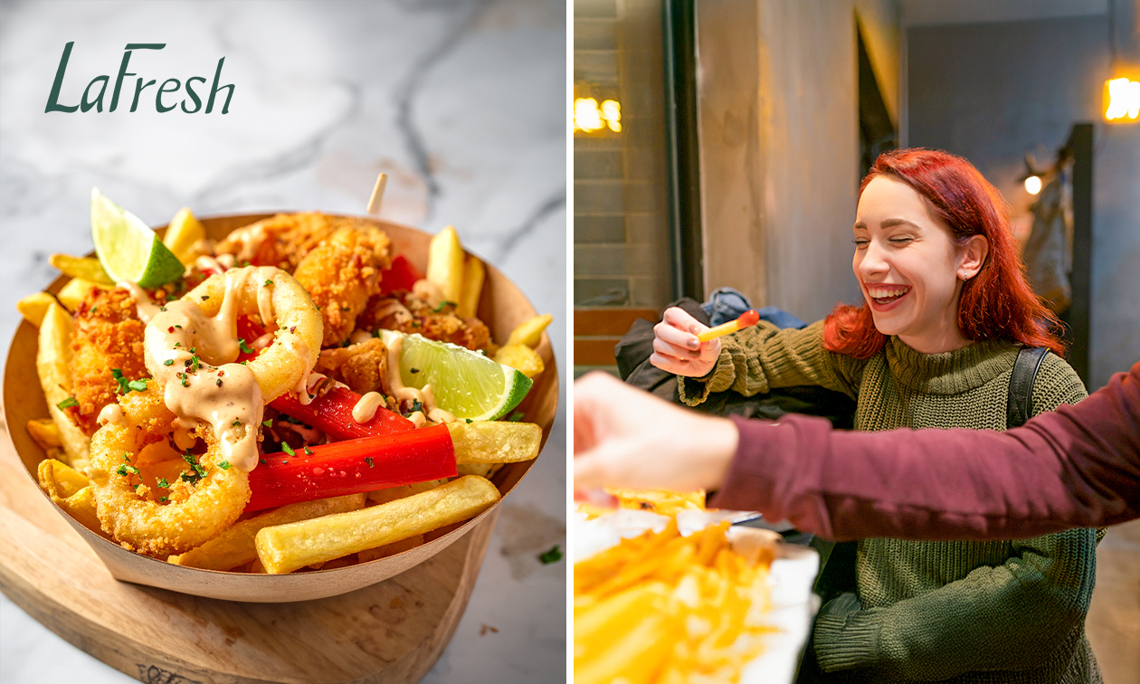 Loaded fries + saus naar keuze voor 2 of 4 pers.