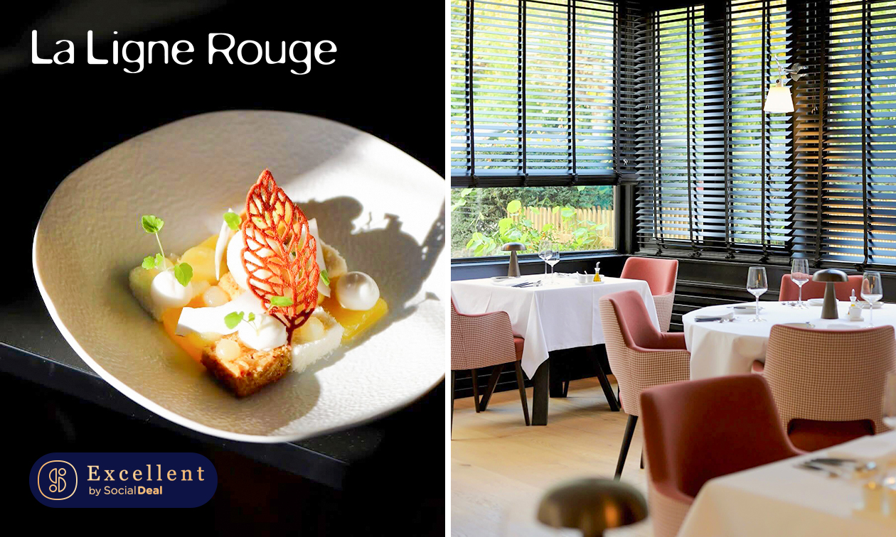 3-gangenlunch van de chef of 4-, 5- of 6-gangendiner van de chef bij La Ligne Rouge