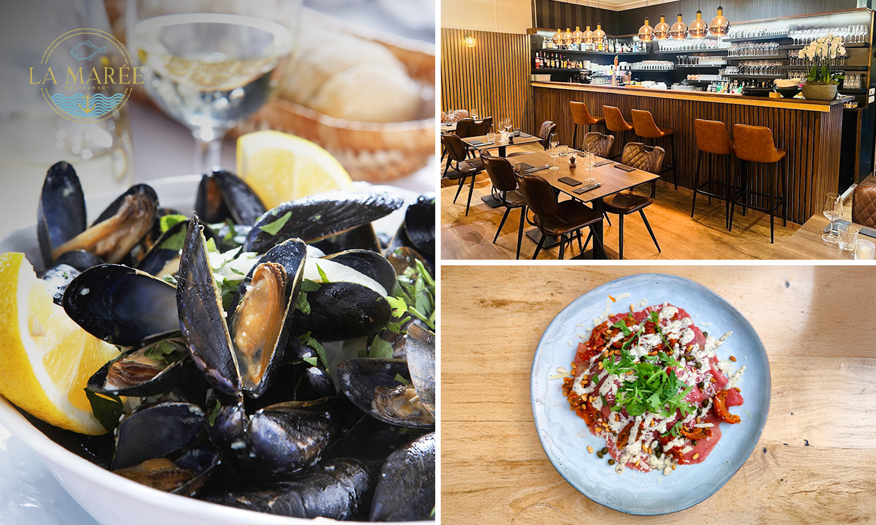 3-gangen keuzediner bij het strand