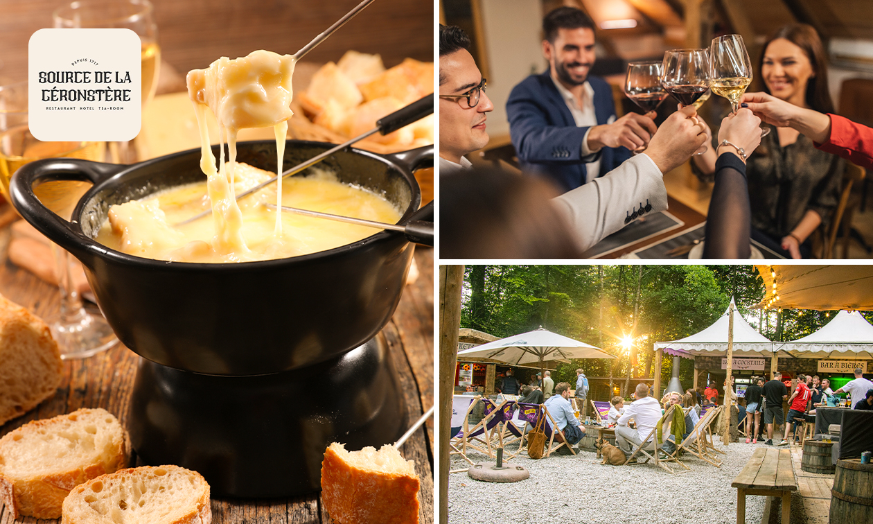 Fondue Savoyarde oder 2- oder 3-Gänge-Menü nach Wahl in der Nähe von Spa