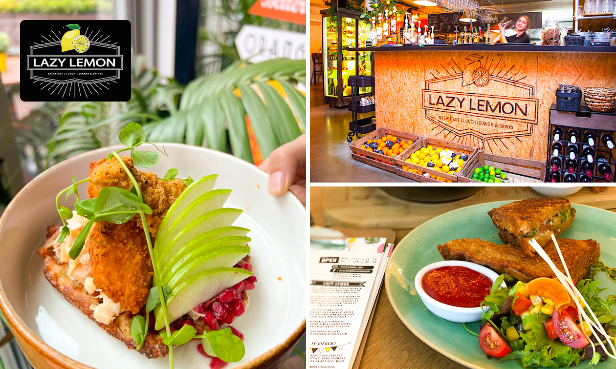2-gangen keuzelunch bij Lazy Lemon
