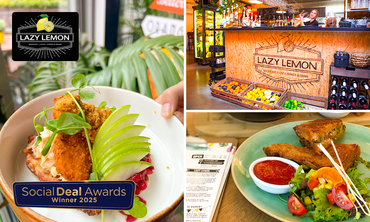 2-gangen keuzelunch bij Lazy Lemon