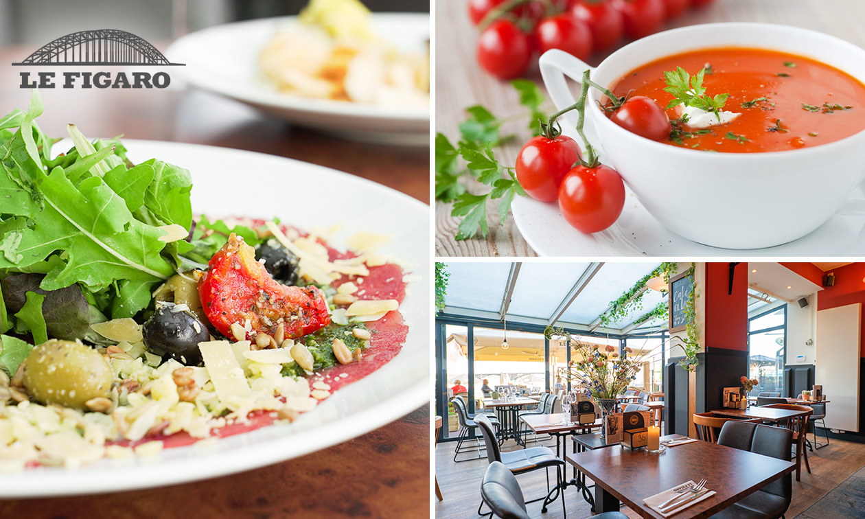 2-gangen keuzelunch bij Le Figaro