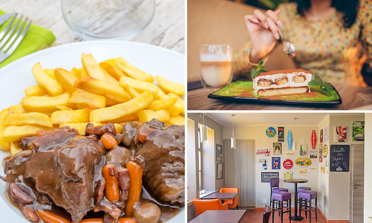 Menu en 2 ou 3 services à la aux Caves de la Source