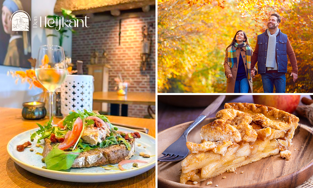 Wandelarrangement incl. koffie/thee met appelgebak + 2-gangenlunch