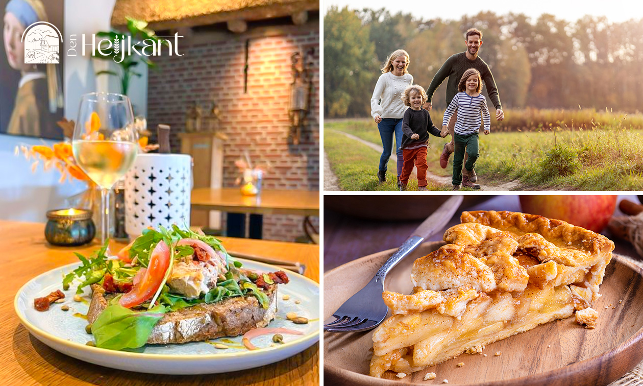 Wandelarrangement incl. koffie/thee met appelgebak + 2-gangenlunch