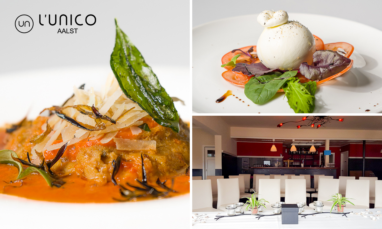 3-gangendiner of -lunch à la carte + amuse bij L'unico