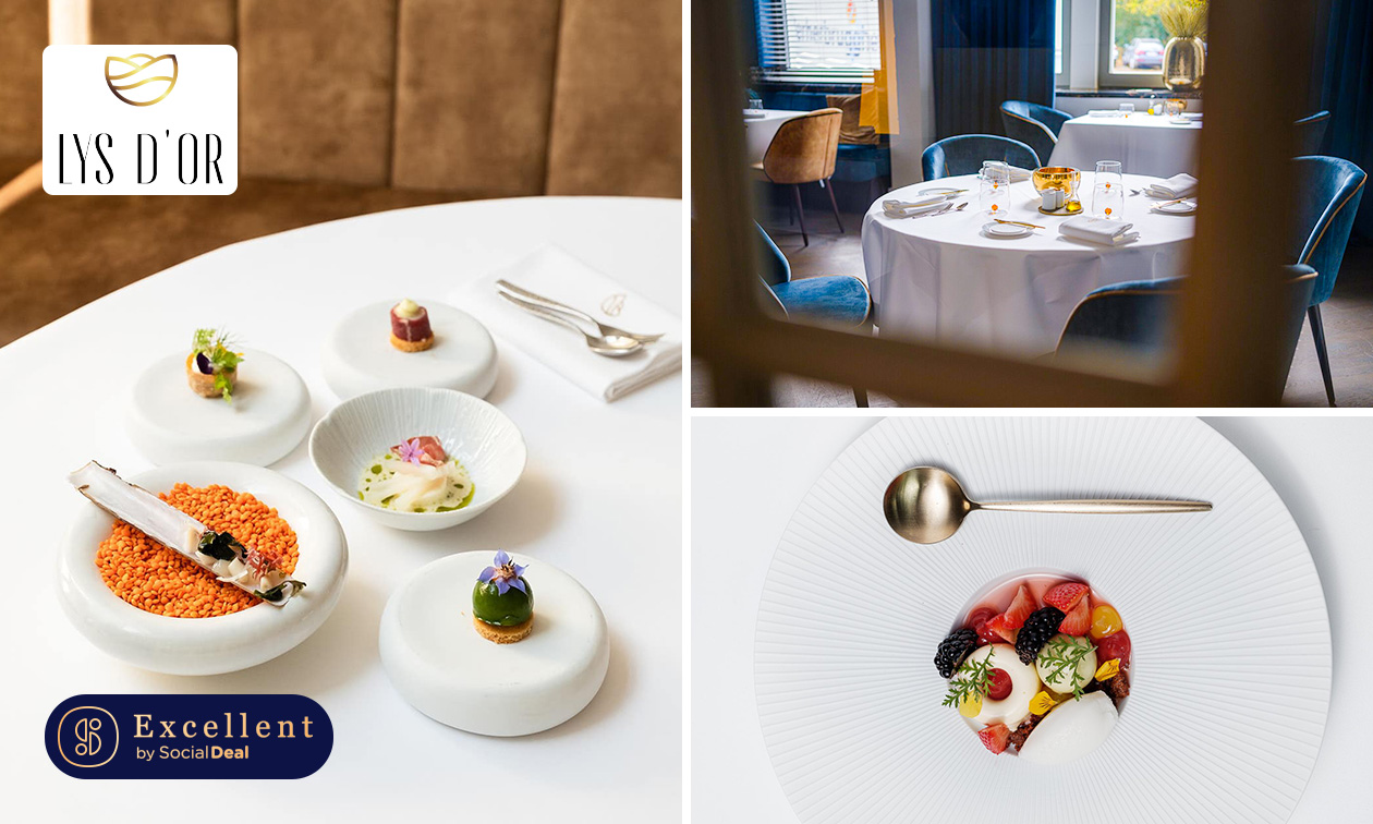 5-gangenlunch of -diner van de chef + amuse bij Lys d'Or
