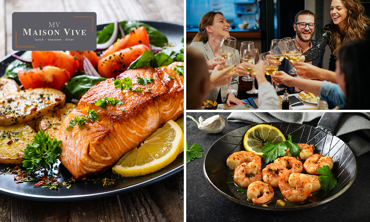 3-gangenlunch of -diner à la carte bij Maison Vive