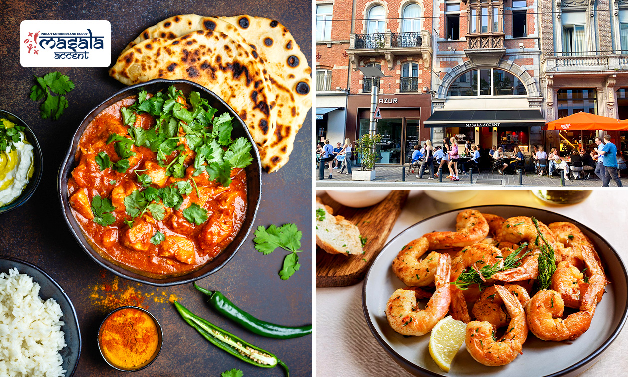 Indiase 2-gangen keuzelunch of -diner bij Masala Accent