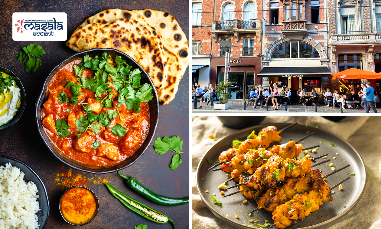Indiaas 3-gangen keuzediner of -lunch bij Masala Accent in hartje Gent