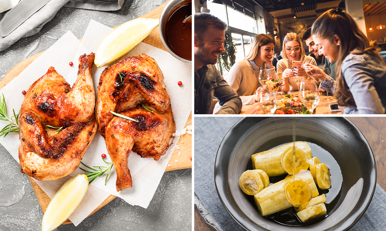 Menu du moment en 2 services + apéritif + café chez Mbar’A'Kaly