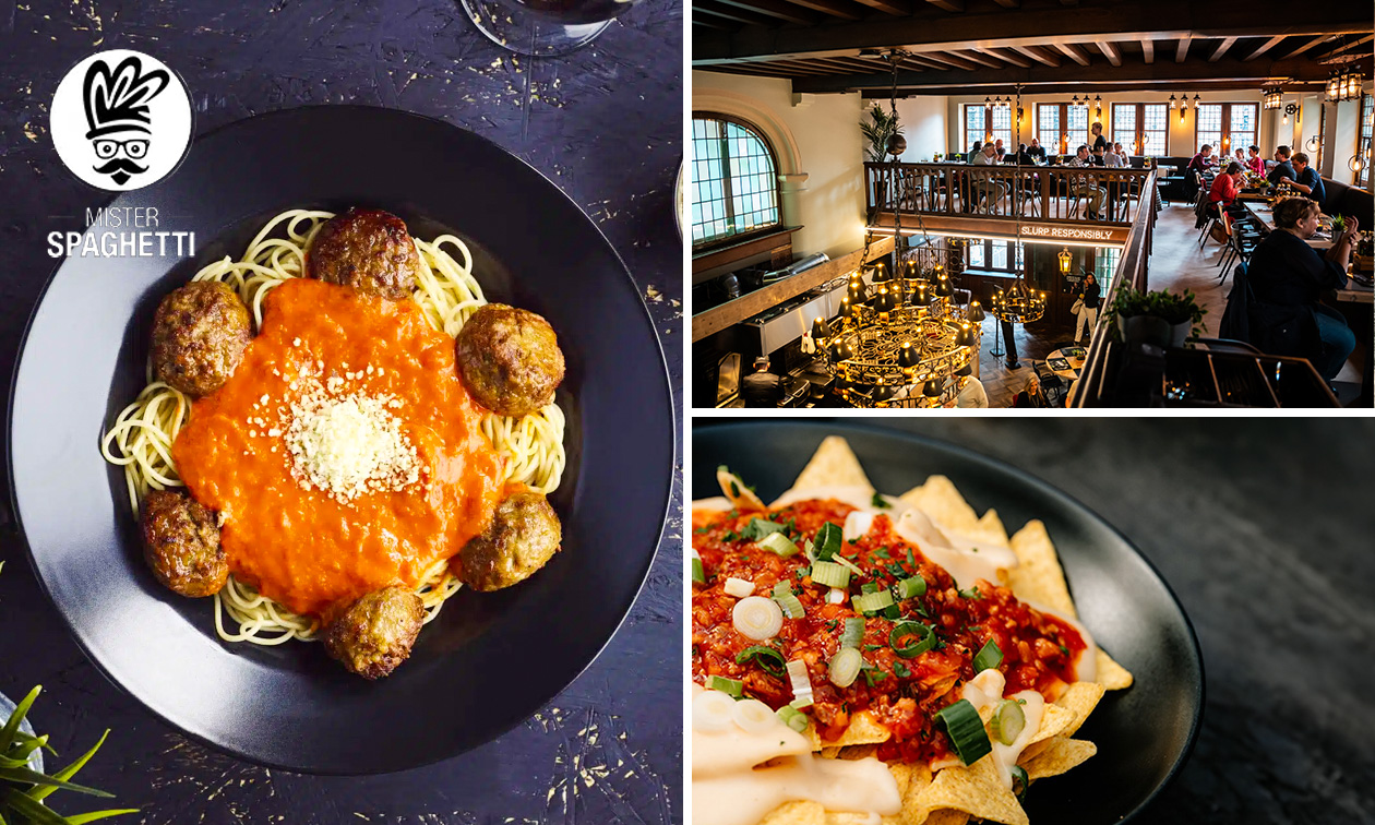 2-gangen keuzediner of -lunch + aperitief bij Mister Spaghetti