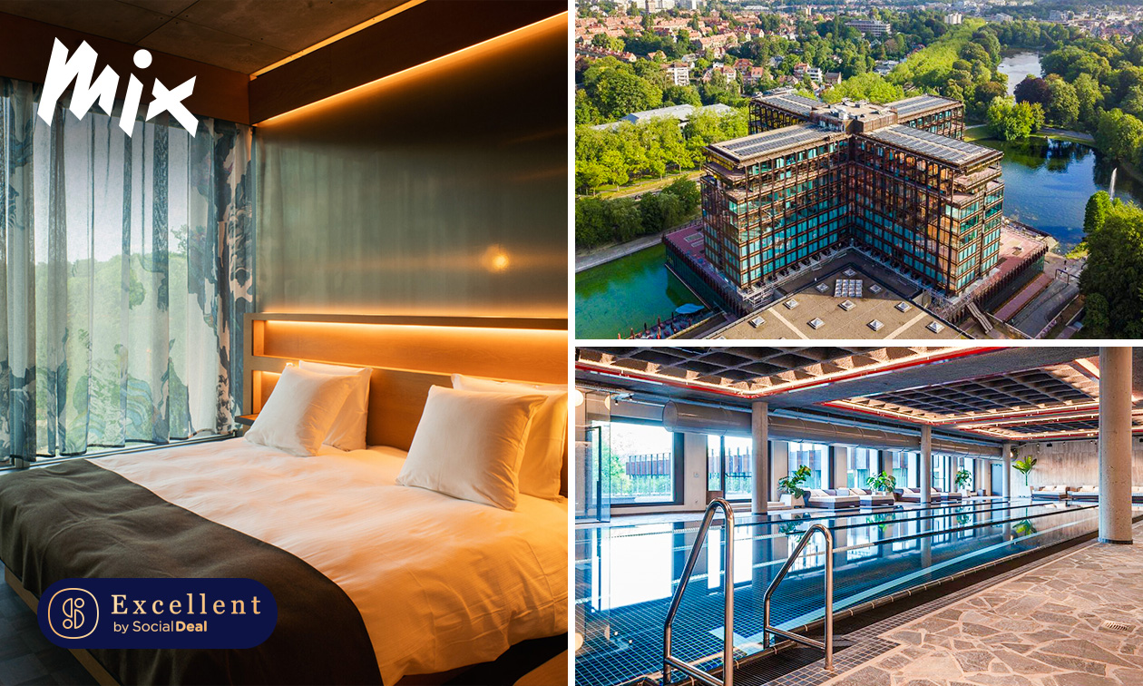 Mix Hôtel, Overnachting voor 2 + ontbijt + wellness in Brussel bespaar