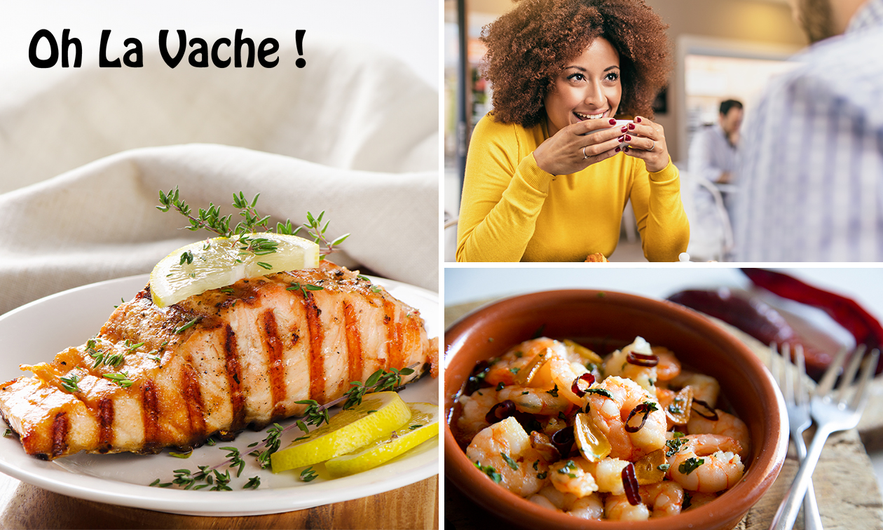 Menu en 2 ou 3 services au choix chez Oh la vache !