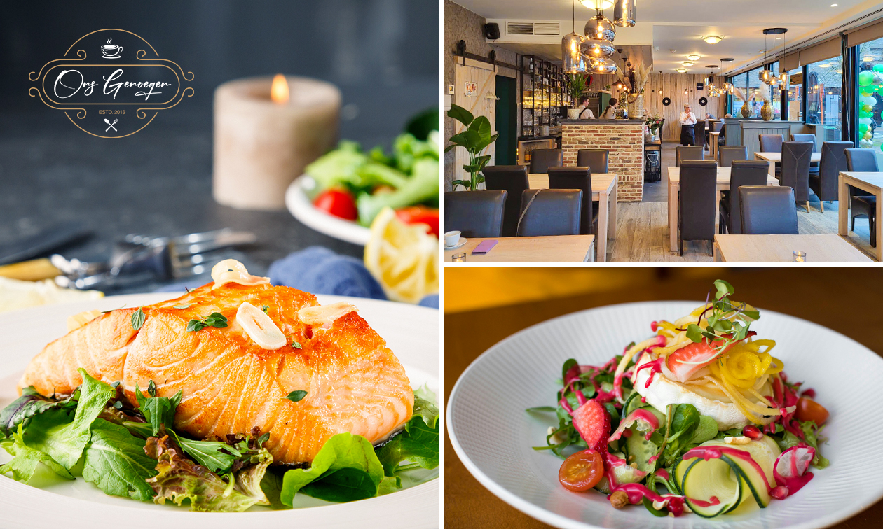 3-gangen keuzediner of -lunch bij Ons Genoegen