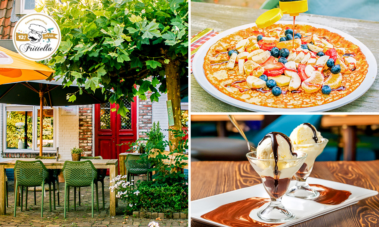 Hollandse pannenkoek naar keuze + dessert van de chef bij Pannenkoekenhuis Frittella in Etten-Leur