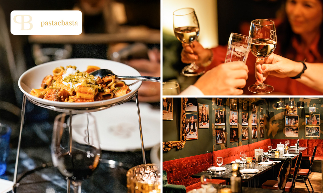 Italiaans 4-gangendiner bij Pasta e Basta