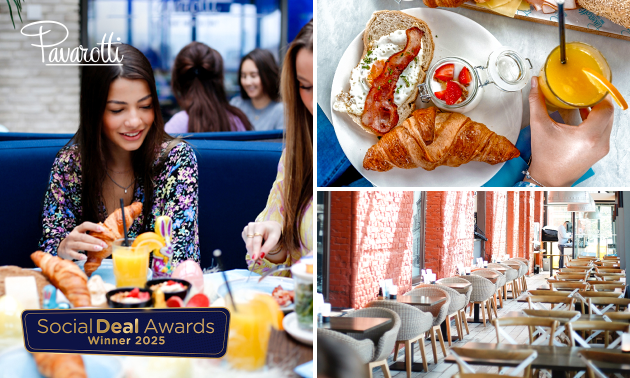 Ontbijt naar keuze bij Pavarotti aan het strand van Kijkduin