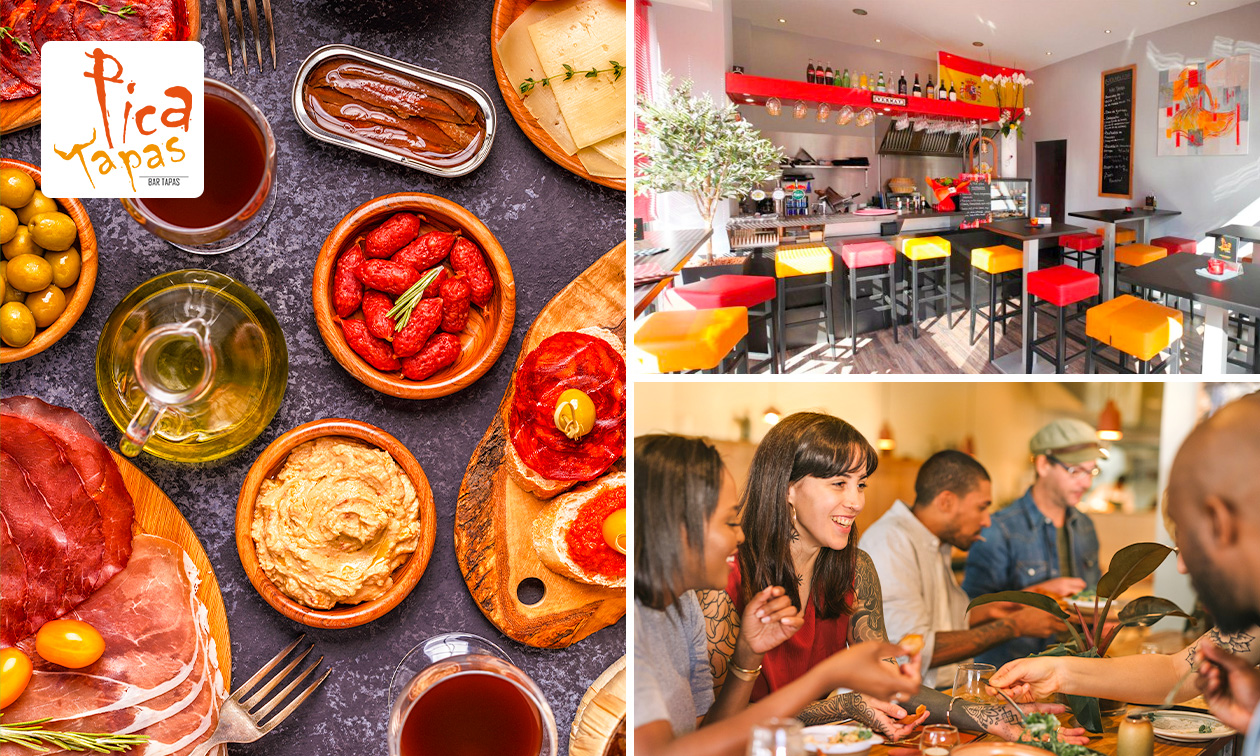 Assortiment de tapas pour 2 + 2 sangrias (30 cl) à Lille