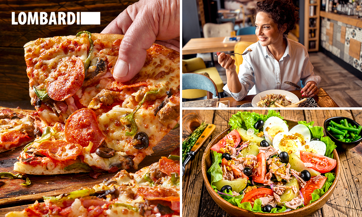 Pizza, Pasta oder Salat nach Wahl + Pizzabrötchen in Düsseldorf