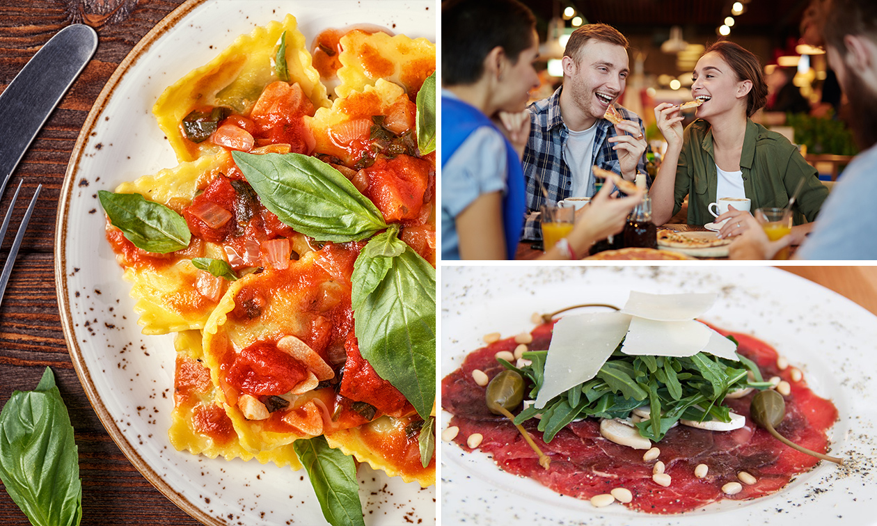 Italiaans 3-gangen keuzelunch bij Pomodoro