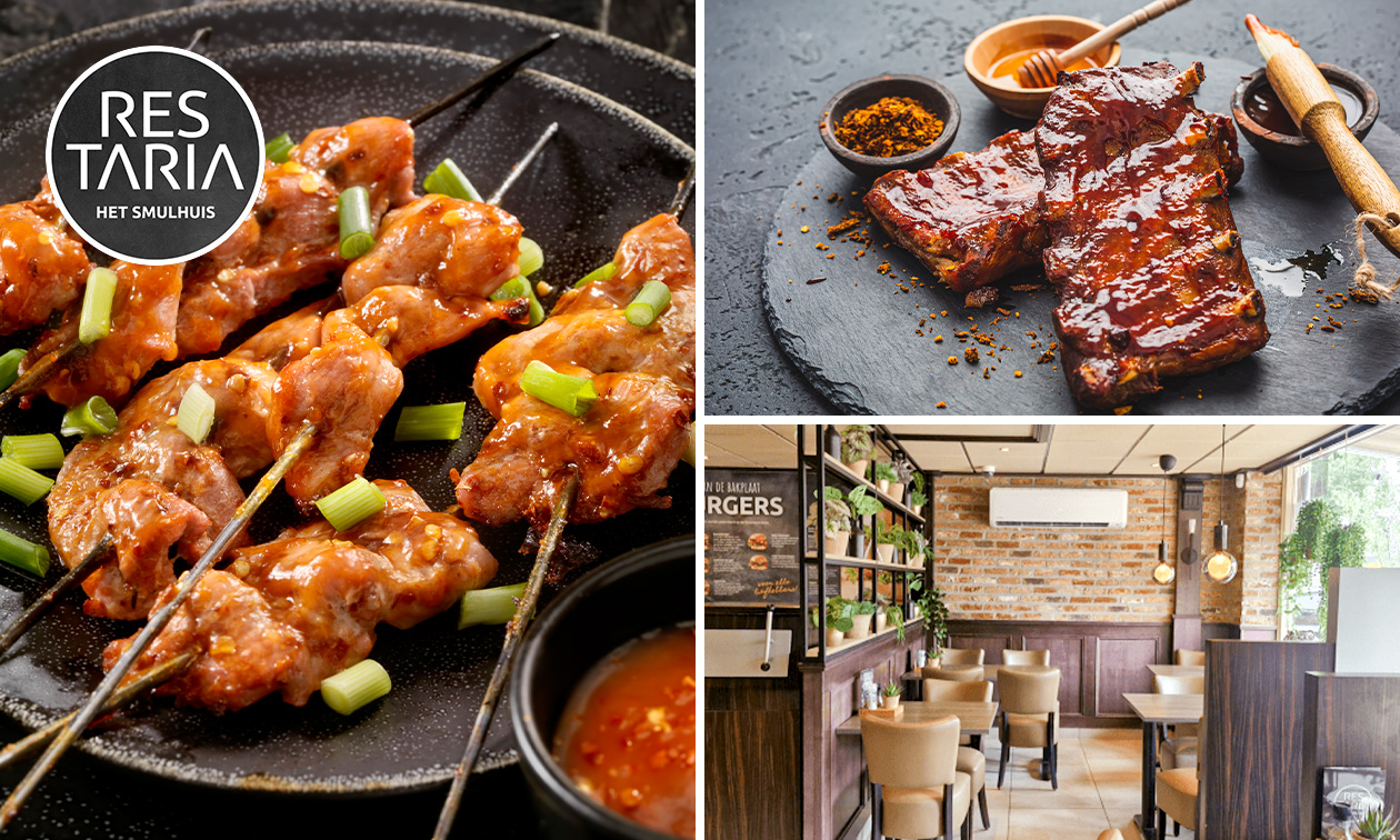 3-gangen shared dining-diner + amuse bij Restaria het Smulhuis Hapert