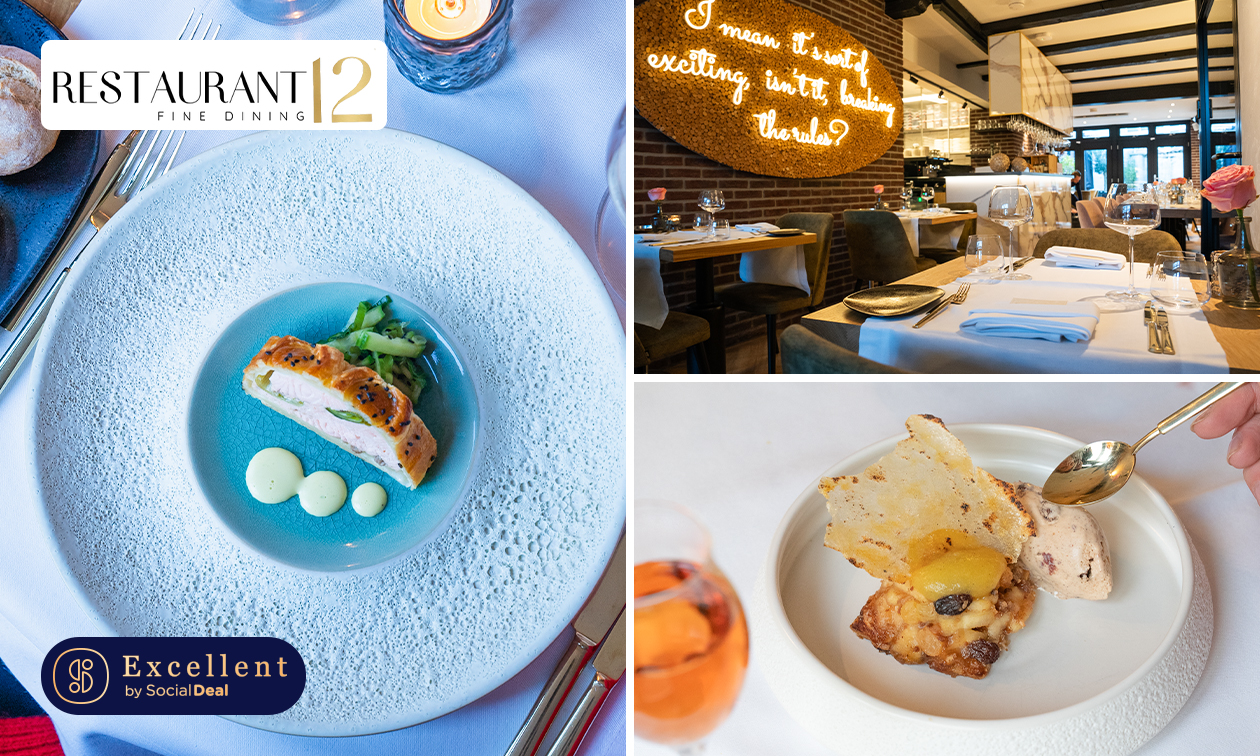 4-gangen fine dining-diner van de chef + evt. welkomstdrankje bij Restaurant 12