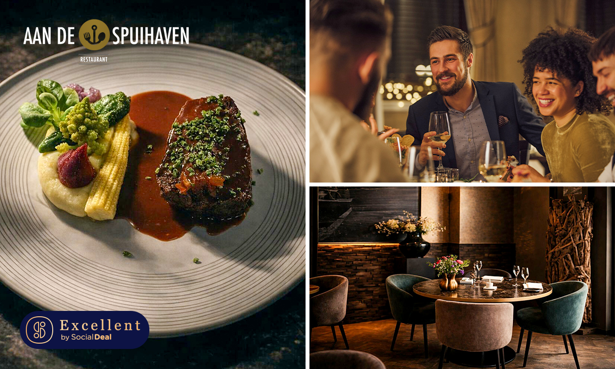 3-gangenlunch van de chef + amuse en brood bij Restaurant Aan de Spuihaven
